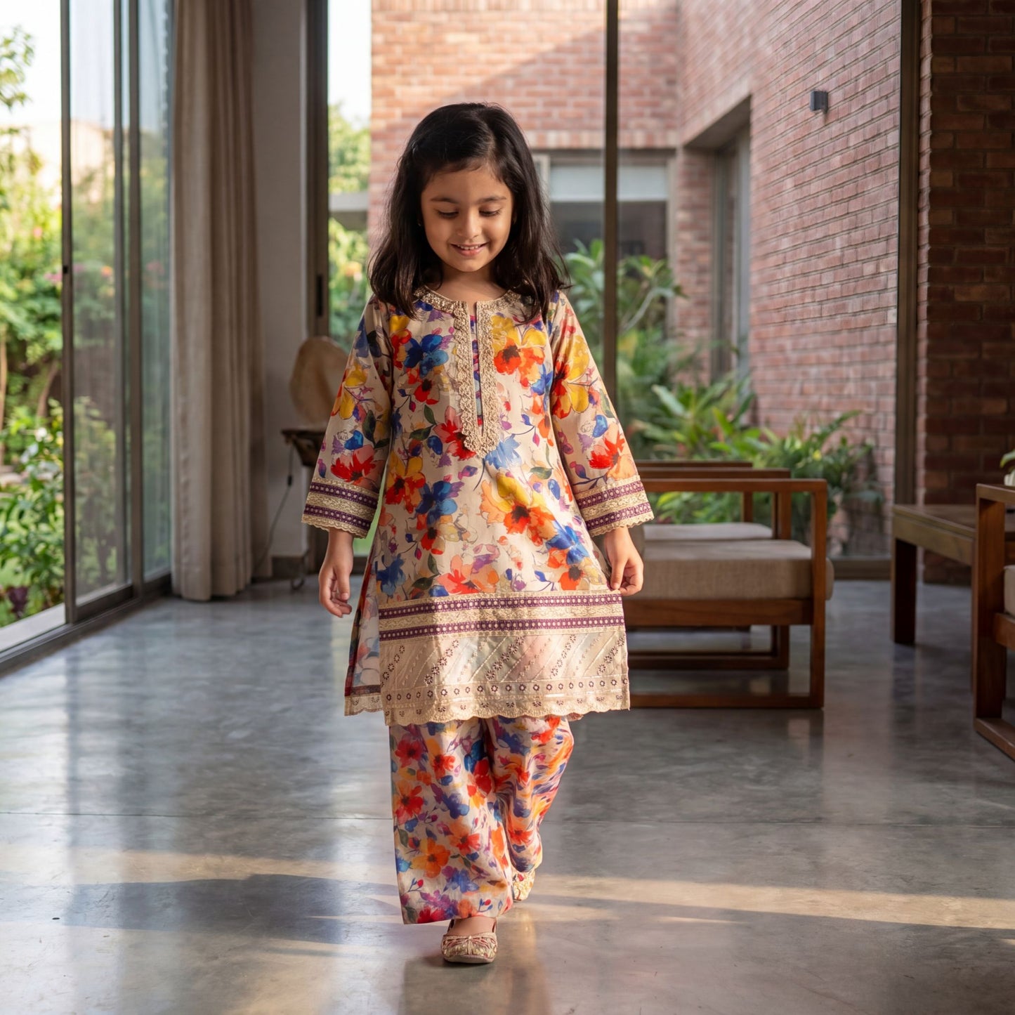 UMAIZA- Kids Luxury Embroidered  (3-Piece)