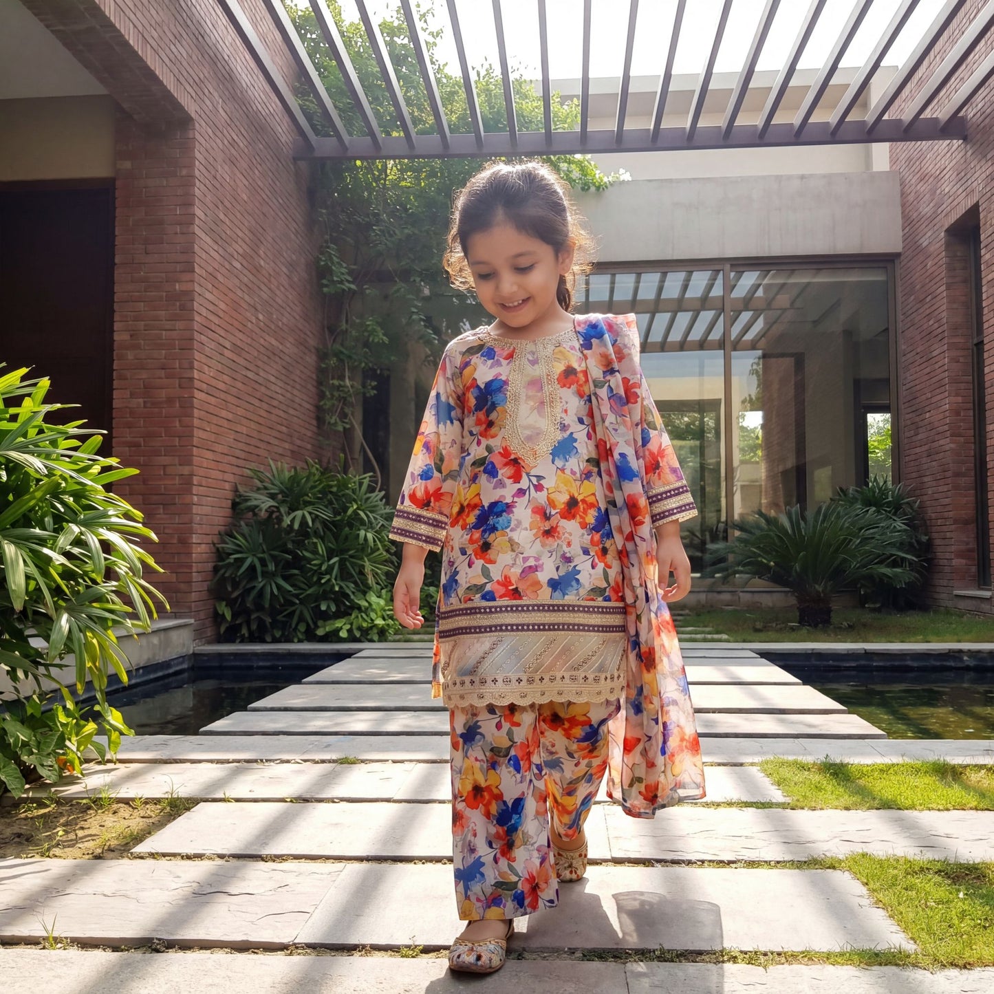 UMAIZA- Kids Luxury Embroidered  (3-Piece)