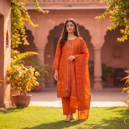3-Piece Festive Suit The Amber Radiance